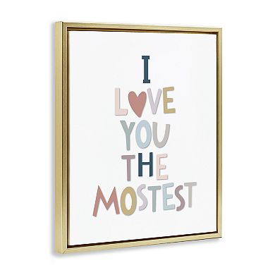 Stupell Home Decor Framed Typography Framed Canvas Wall Art