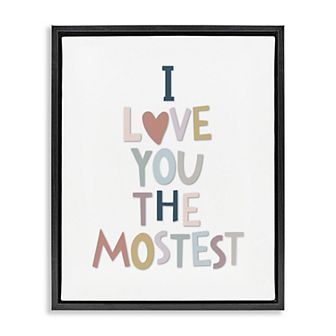 Stupell Home Decor Framed Typography Framed Canvas Wall Art