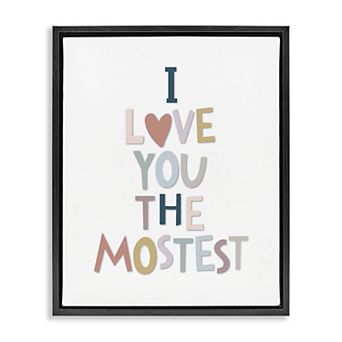 Stupell Home Decor Framed Typography Framed Canvas Wall Art