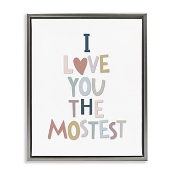 Stupell Home Decor Framed Typography Framed Canvas Wall Art