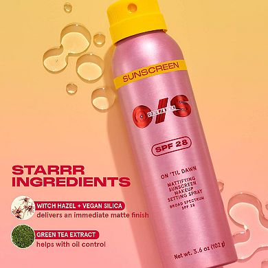 Mini On 'Til Dawn Mattifying Sunscreen Makeup Setting Spray SPF 28