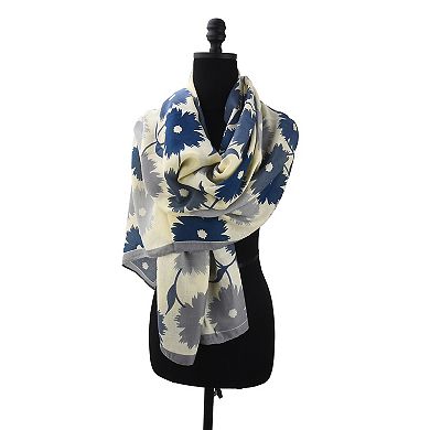 Mellow World Floral Soft Wrap Scarf