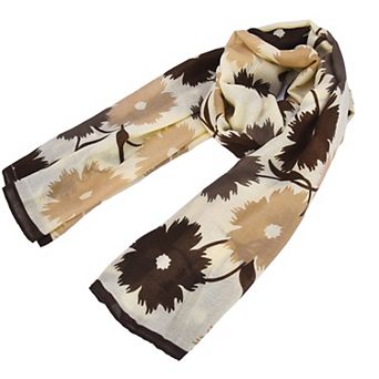 Mellow World Floral Soft Wrap Scarf