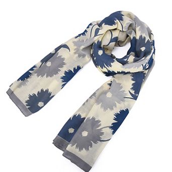 Mellow World Floral Soft Wrap Scarf