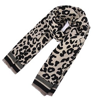 Mellow World Reversible Animal Print Wrap Scarf