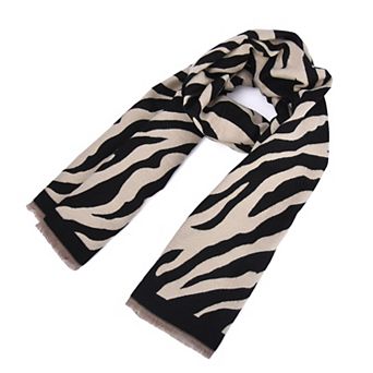 Mellow World Reversible Animal Print Wrap Scarf