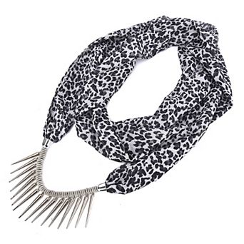 Women's Mellow World Leopard Print Pendant Scarf