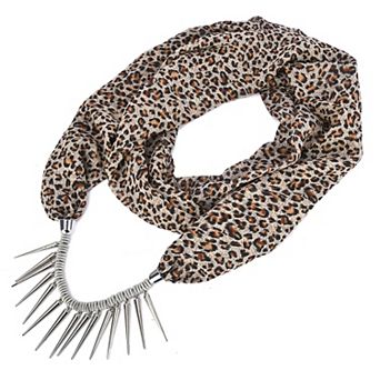 Women's Mellow World Leopard Print Pendant Scarf