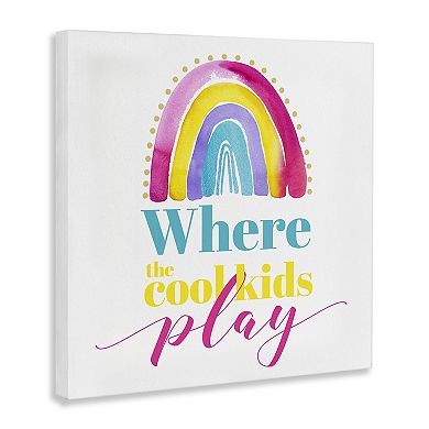 Stupell Home Decor Rainbow Play Canvas Wall Art