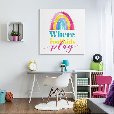 Stupell Home Decor Rainbow Play Canvas Wall Art