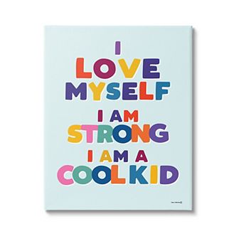 Stupell Home Decor Motivational Self-Esteem Canvas Wall Art