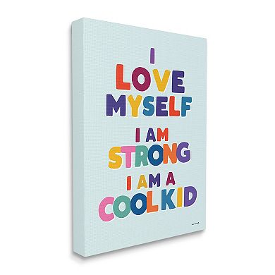 Stupell Home Decor Motivational Self-Esteem Canvas Wall Art