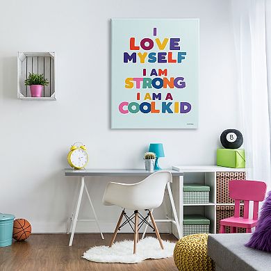 Stupell Home Decor Motivational Self-Esteem Canvas Wall Art