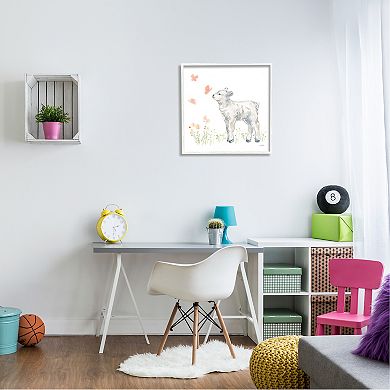 Stupell Home Decor Sweet Baby Lamb Framed Wall Art