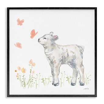 Stupell Home Decor Sweet Baby Lamb Framed Wall Art