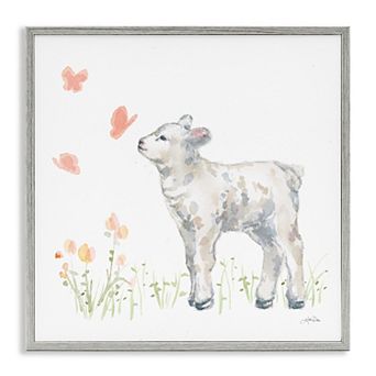 Stupell Home Decor Sweet Baby Lamb Framed Wall Art