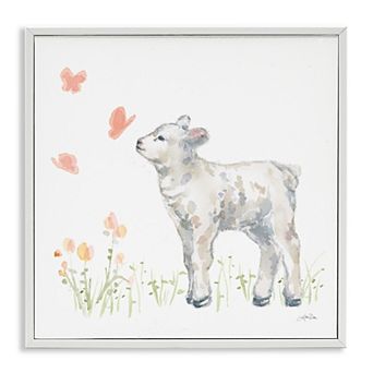 Stupell Home Decor Sweet Baby Lamb Framed Wall Art