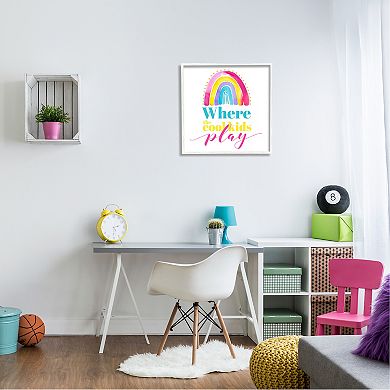 Stupell Home Decor Cool Kids Play Phrase Framed Wall Art
