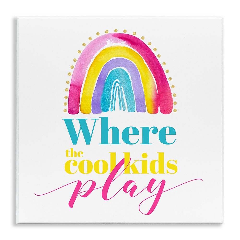 Stupell Home Decor Cool Kids Play Plaque Wall Art