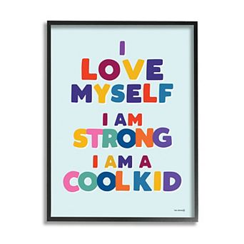 Stupell Home Decor Kid's Self-Esteem Framed Wall Art