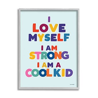 Stupell Home Decor Kid's Self-Esteem Framed Wall Art