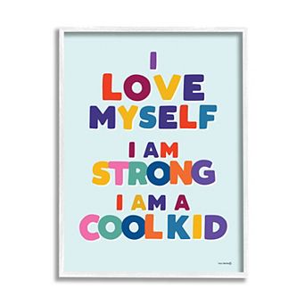 Stupell Home Decor Kid's Self-Esteem Framed Wall Art