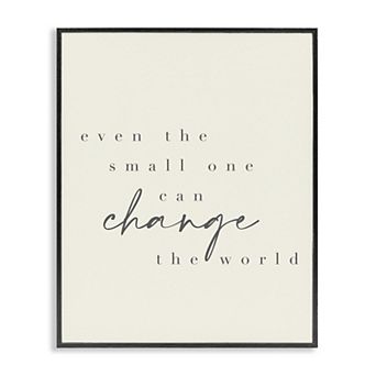 Stupell Home Decor Change The World Uplifting Nursery Framed Wall Art