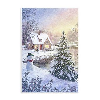 Stupell Home Decor Kids Playing in Snow Plaque Wall Art