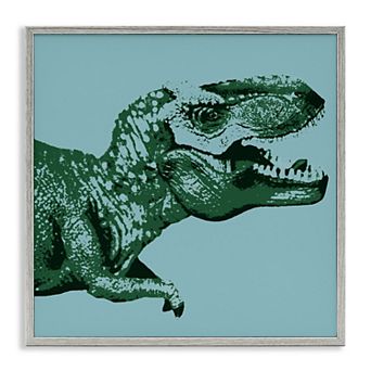 Stupell Home Decor T-Rex Dinosaur Kids Wildlife Framed Wall Art