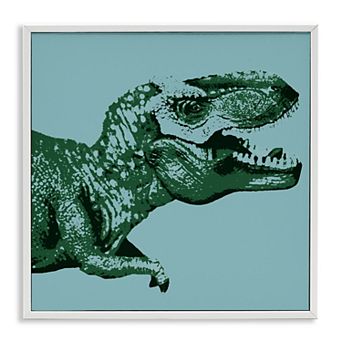 Stupell Home Decor T-Rex Dinosaur Kids Wildlife Framed Wall Art