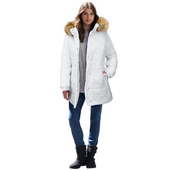Roaman's Women's Plus Size Plus Size Classic Length Puffer Coat