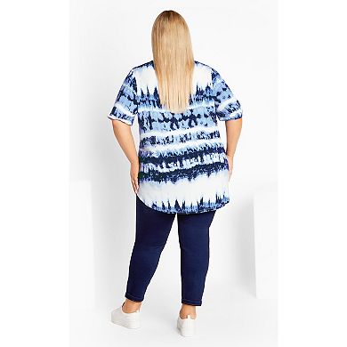 Avenue Women's Plus Size Leila Print Top