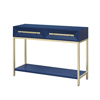 Merax Entryway Table, Console Table with Two Drawers, Retro Hallway Table