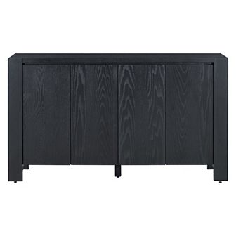 Merax Buffet Cabinet with Storage, 4-Door Retro Wood Sideboard