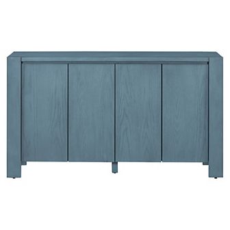 Merax Buffet Cabinet with Storage, 4-Door Retro Wood Sideboard