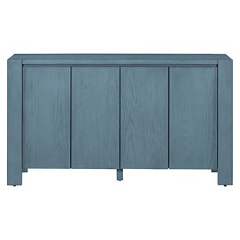 Merax Buffet Cabinet with Storage, 4-Door Retro Wood Sideboard