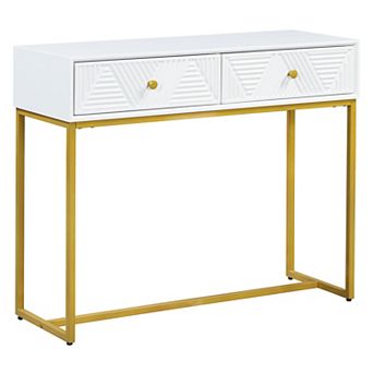 Merax Modern Sleek Console Table with Storage