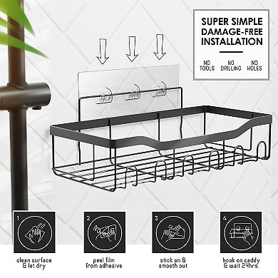 Clara Clark Shower Caddy Adhesive Shower Organizer