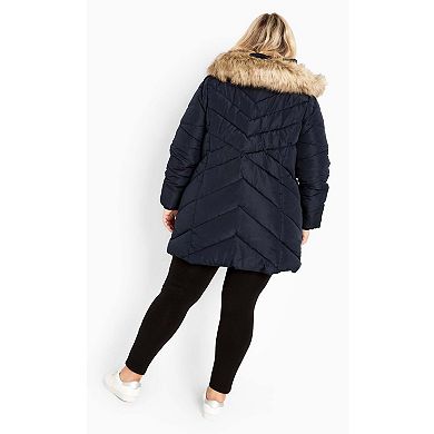 Avenue Women's Plus Size Abigail Puffer Jacket