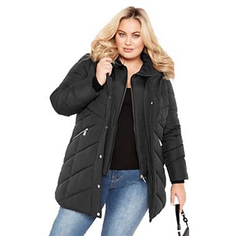 Avenue Women's Plus Size Abigail Puffer Jacket