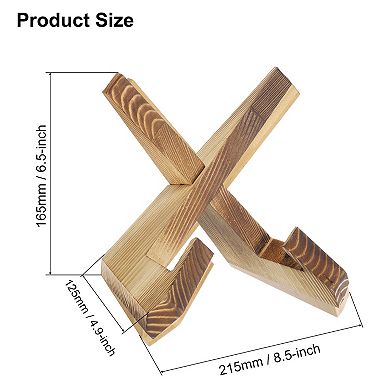 Wooden Plate Stands for Display, 6.5 Inch Display Holder for Plate