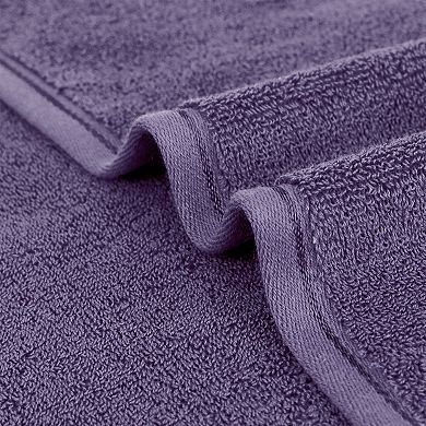 4 Pack Solid Cotton Hand Towels, Soft Absorbent Hand Towel Set, 13"x30" Face Towels for Bath Kitchen