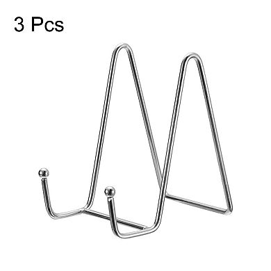 3Pcs 4.3Inch Plate Stand for Display Iron Easel Plate Holder for Photo