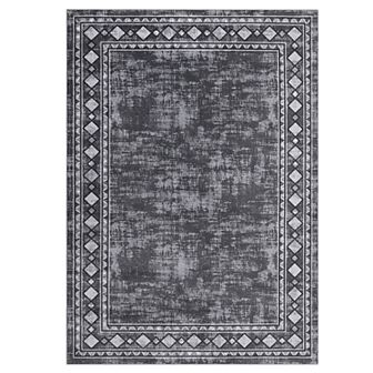 Garvee Modern Solid Color with Frame Area Rug Machine Washable Stylish Carpet for Home Decor