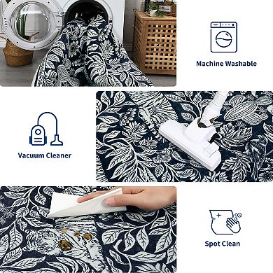 Garvee Machine Washable Modern Printed Tiger Pattern Area Rug Durable Carpet for Living Room Bedroom