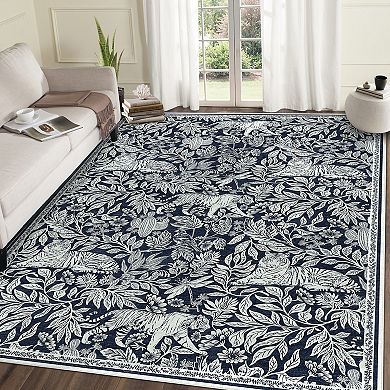 Garvee Machine Washable Modern Printed Tiger Pattern Area Rug Durable Carpet for Living Room Bedroom