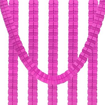 9.8ft Four-Leaf Garland, 6 Pack Tissue Paper Hanging Flower Garland Reusable Streamers for Party