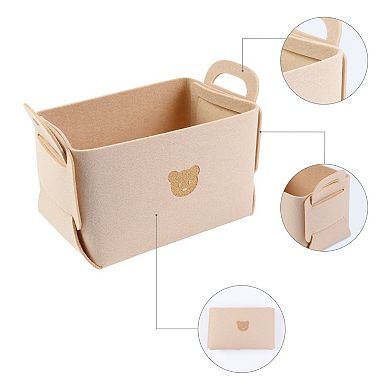 Storage Cube, Set of 3 Self-supporting Storage Bin with Handles, Collapsible Storage Basket