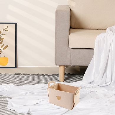 Storage Cube, Set of 3 Self-supporting Storage Bin with Handles, Collapsible Storage Basket