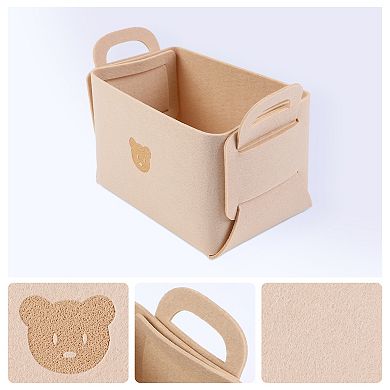 Storage Cube, Set of 3 Self-supporting Storage Bin with Handles, Collapsible Storage Basket